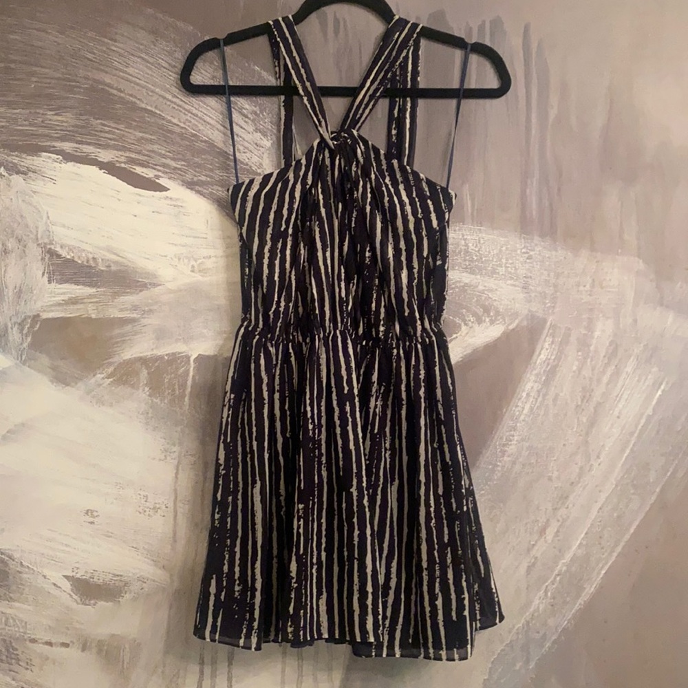 Jay Godfrey • Navy/White • Front Halter Neck • Size 2